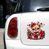 1pc Christmas Deer PVC Stickers, Cartoon Animal Fantasy,Self-Adhesive, Shiny, Suitable for Metal and Ceramic Surfaces,Reusable