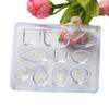 Aomily DIY Handmade Jewelry Mold Necklace Eardrop Gemstones Fondant Cake Chocolate Mould Container Crystal Drop Resin Soap Molds