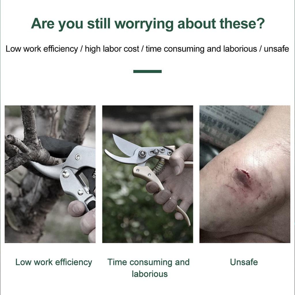 88V Pruner Rechargeable Scissors Pruning Shear Cordless Electric Tree Branches Cutter Pruning Tool for Makita 18V Battery