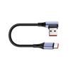 Компактный кабель-адаптер питания USB — USB-C, усиленный нейлоном кабель для передачи данных, конструкция с прямым/изогнутым разъемом, быстрая зарядка