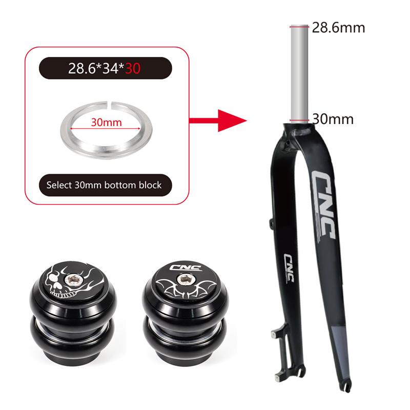 CNC 1 1/8 Рулевая колонка для MTB Дорожного Складного BMX Велосипеда 34 мм 28.6 мм Прямая Трубка Вилки 34 Стандартная Безрезьбовая Велосипедная Рулевая Колонка