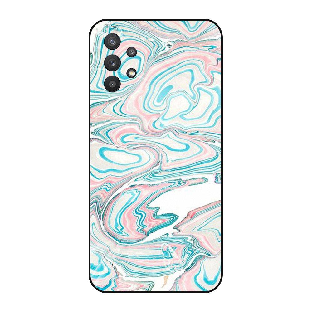 Galaxy A32 5G 6,5 дюйма с текстурированной мраморной прожилкой; Черный Prime Довольно водонепроницаемый мягкий чехол для мужского мобильного чехла Galaxy A32 4G