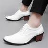 Нескользящие перфорированные белые мужские кроссовки на каблуках элегантные туфли для вечеринок белые туфли для мужчин платье спортивные туфли