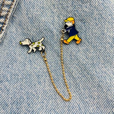 Новая эмалированная булавка Tintin, металлический разъем, подарок на день рождения, 1 шт.