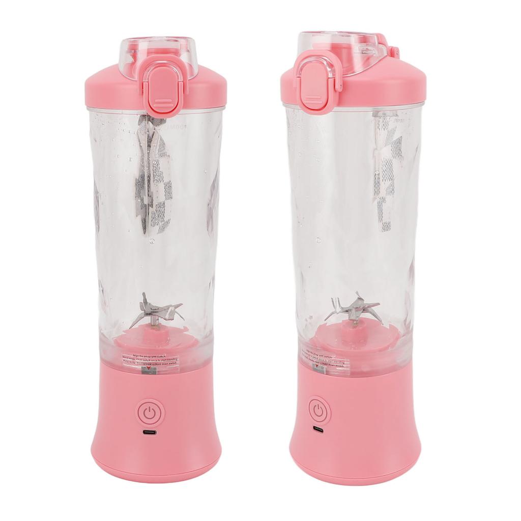Portable Blender 600ml 2 Modes 150W 18000RPM USB Rechargeable 4000mAh Battery Leakproof Lid Mini