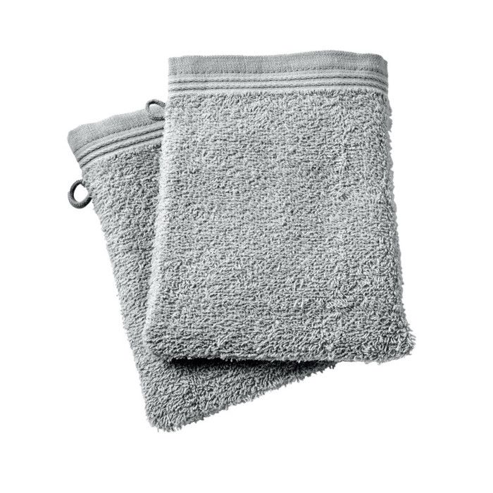 Lot de 2 gants de toilette "Spa" 15 x 21 cm / 400 gr/m² - "Spa" Perle