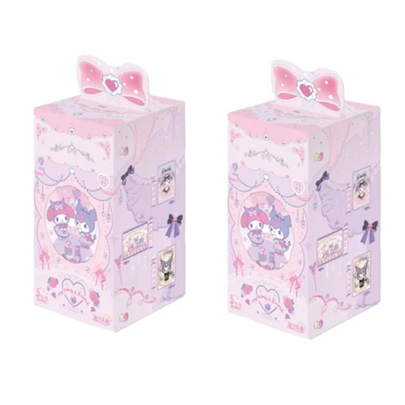 KB Официальный Новый набор Sanrio Family Time Capsule Подарочный набор Коллекционные карточки My Melody Kuromi Карточки Аниме-товары Праздничные подарки