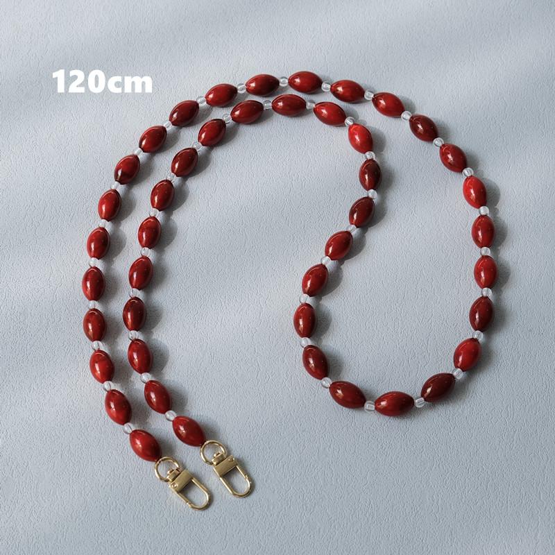 Новая модная женская сумка, аксессуар, съемная однотонная цепочка из бисера, роскошный акриловый ремешок, женская элегантная цепочка на плечо с ручкой