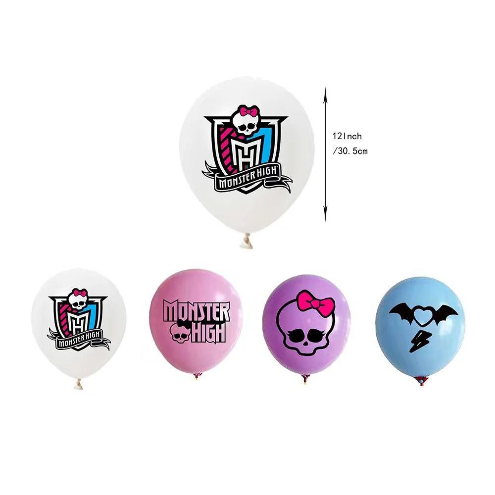 30 шт. принадлежностей для вечеринки Monster High, включая баннер, топперы для торта, воздушные шары