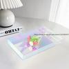 Acrylic Transparent Water Cup Tray Teacup Jewelry Storage Color Dessert Decorative Creative Simple Vanity Tray