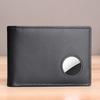 Men's Bifold Wallet Genuine Leather Wallet with Airtag Holder RFID Blocking Pocket
