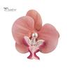 Artificial Moth Orchids Hair Clip Bohemia Hawaiian Faux Pearl Simulated Flower Duckbilled Clamp Hairpin Hair Barrette Women Hair Accessories Headwear