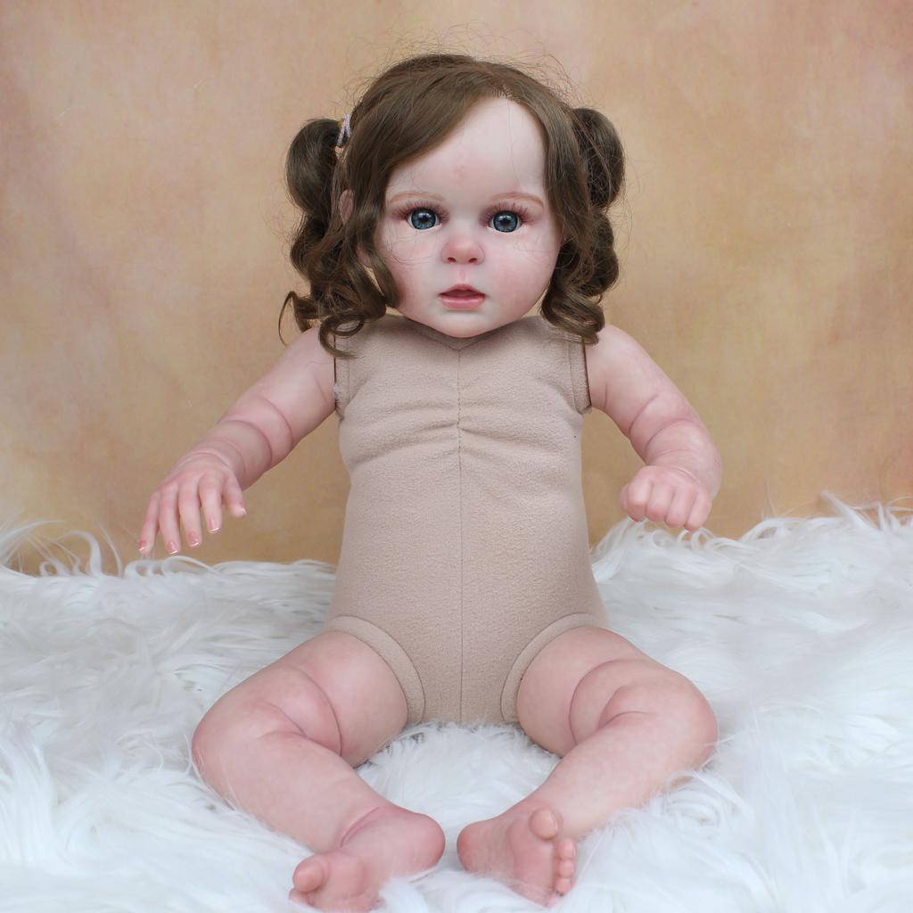 Мягкая силиконовая кукла Reborn для маленьких девочек, 50 см, 3D тон кожи, видимые вены, тканевая игрушка для тела, реалистичная принцесса для малышей Bebe