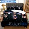 Colorful kpop Gathering 3pcs K-pop music group Bedding set,Ideal for Bedroom, Dormitory,Including Duvet Cover And 2pcs Pillowcases,Fan gifts
