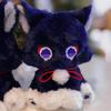 1PC Game Genshin Impact Scaramouche Cat Plush Collection Model Purple Cat Doll Toy Plushine For Kids Birthday Gift
