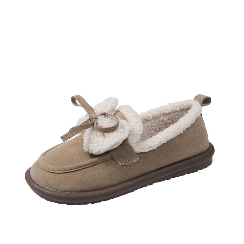 2024 женская осенне-зимняя бархатная обувь, теплая хлопковая обувь для мам, обувь на плоской подошве для беременных