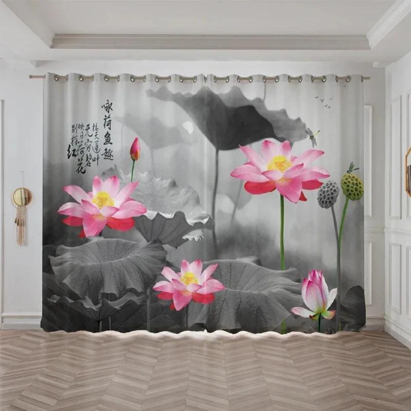 Средиземноморский маяк морская звезда плотные затемняющие шторы узор лотоса гостиная кухня занавеска для дома спальня новые шторы