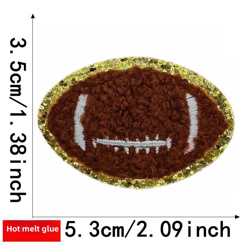 Вышитая нашивка из синели Jianxing Sports для футбола, баскетбола, регби и бейсбола