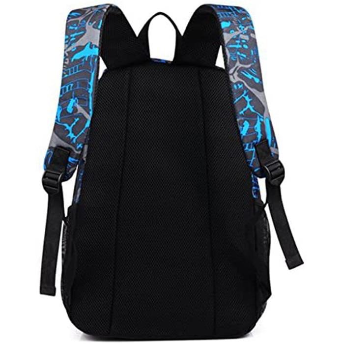 Multicolor Backpack Set with Pencil Case & Handbag, Large Capacity School Backpack for Students, Travel, Work