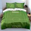 Soccer Field Bedding Set Bedding Duvet Cover Set Duvet Cover Pillowcases (1 * Duvet Cover 2 * Pillowcases, without duvet insert)