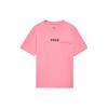 Футболка с коротким рукавом и круглым вырезом, однотонная, с принтом логотипа Peak, мужская, цвет фламинго-розовый AHSS136-4