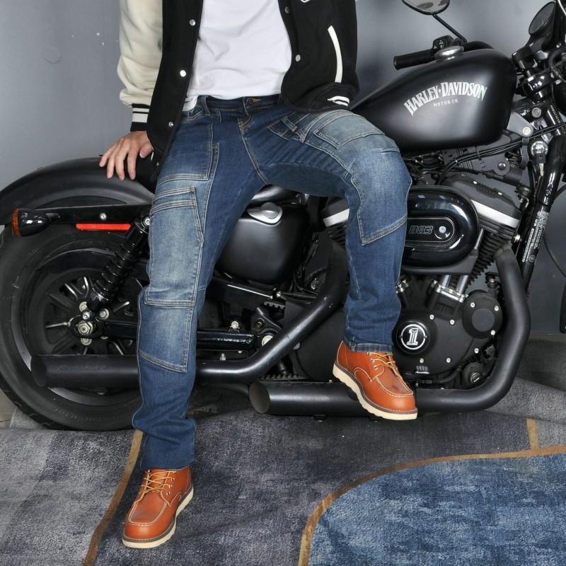 VOLERO Motorcycle Jeans Men Women Casual Cargo Multi-pocket Biker Off-road Riding Pants