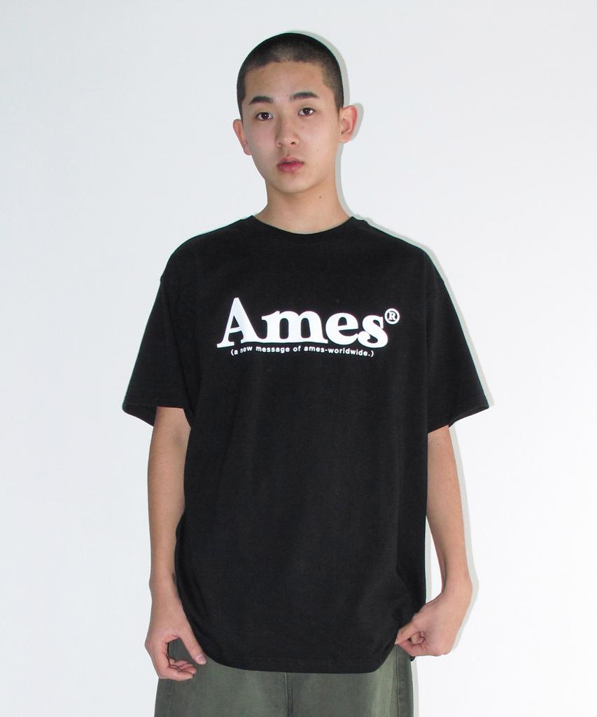 AMES-WORLDWIDE (Unisex) Basic Logo Tee Black