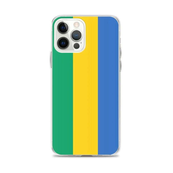 Coque Télephone Drapeau Gabon - iPhone 12 Pro Max