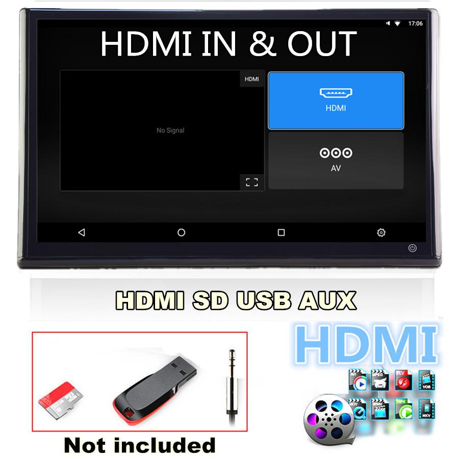 13.3 Inch 2+32GB Car Headrest Monitor, 1080P 8-Core WiFi Bluetooth FM Touch Screen Player