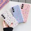 Мягкий силиконовый чехол с милым цветочным узором для Xiaomi Redmi Note 13 Pro Samsung A55 A35 M35 iPhone 15 Huawei Honor Realme защитный противоударный чехол