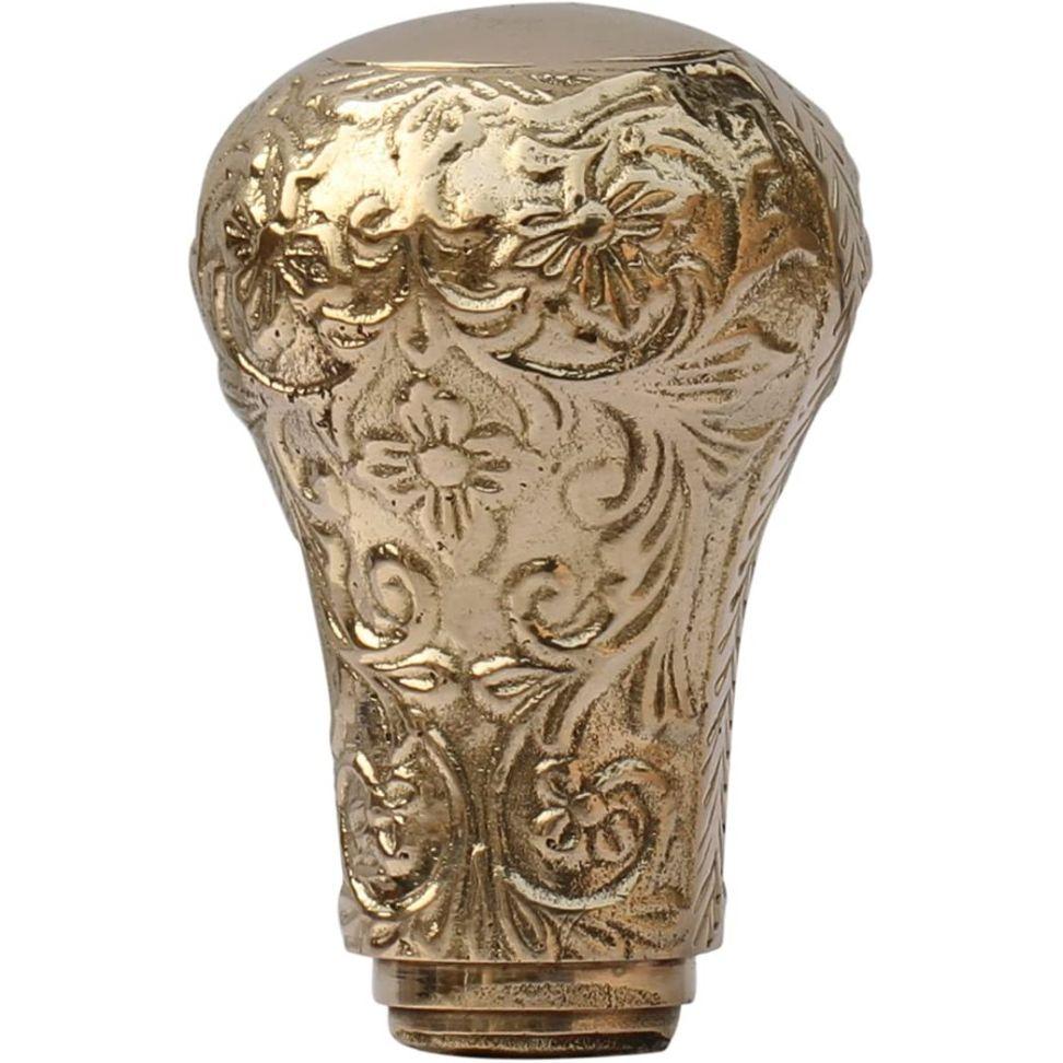 Средневековые реплики Трость Ручка Трость ручной работы Трости Латунная форма ручки с золотой отделкой - Деревянные аксессуары для трости в винтажном стиле