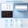 Tuya Smart Life 20A Boiler Water Heater Switch Touch Panel Control Timer Countdown Energy Monitoring Work with Google Home Alexa