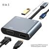 Usb C Hub to 4K VGA USB C 3,0 HDMI-совместимый адаптер 4 в 1 для телефона Nintendo Macbook Huawei Xiaomi Ноутбук ТВ ПК Кабель-адаптер