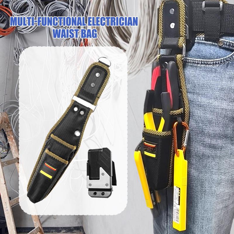 Поясная сумка для инструментов Маленькая сумка для инструментов с клипсой для ремня Многофункциональный держатель для утилит Органайзер для работы для строителей