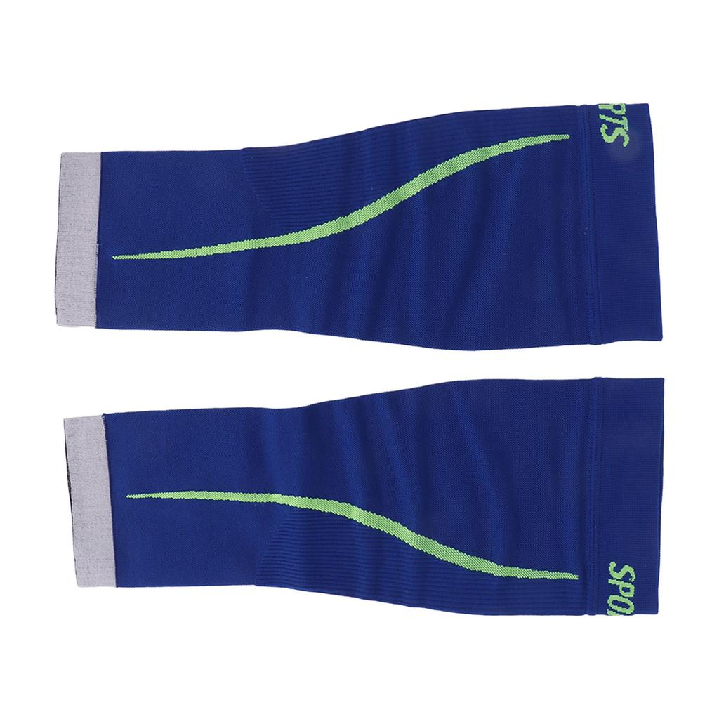 Calf Compression Sleeves Footless Leg Compression Sleeve Splint for Sports Running Dark Blue XXL