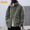 Jeep Мужская ветровка с капюшоном