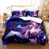 Genshin Impact Game Bedding Set Single Twin Full Queen King Size Bed Set Aldult Kid Bedroom Duvetcover Sets Anime Bed Sheet Set