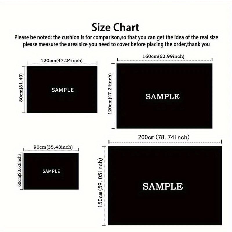1pc Dumbo Pattern Area Rug Soft Flannel Floor Mat for Living Room,Office,Bedroom and Carpet,Sofa Coffee Table Floor Mat