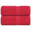 VidaXL Washcloths 2 Pieces FROGN Red 30 X 30 Cm 100% Cotton 136920