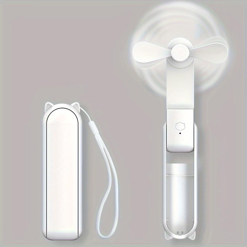 1 шт. модный портативный ручной вентилятор с USB-перезаряжаемым аккумулятором 2000 мАч мини-вентилятор небольшой карманный вентилятор для путешествий на свежем воздухе