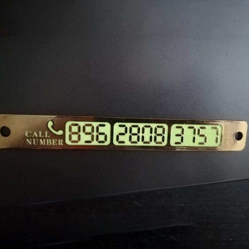 Автомобильная верхняя светящаяся присоска, автомобильная временная парковочная табличка, номер телефона, уведомление о карте