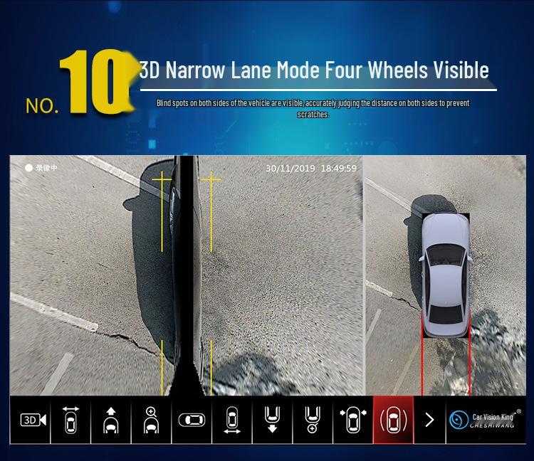 Панорамная система отображения экрана автомобиля 360° Совместима с различными моделями
