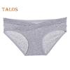 Women Underpants Seamless Solid Color Cotton Low Waist Moisture-wicking Elastic Lady Briefs Sports Panties Daily Wear Female Underwear