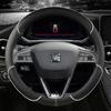 Нескользящий чехол на руль автомобиля из микрофибры для Seat Tarraco Arona Ateca Ibiza Toledo Mii Leon Arosa Exeo ST FR 38 см