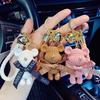 Милый мультяшный медвежонок с галстуком-бабочкой брелок подвеска на сумку для пары подвеска на школьную сумку кукла кукла-подвеска для телефона автомобильный брелок