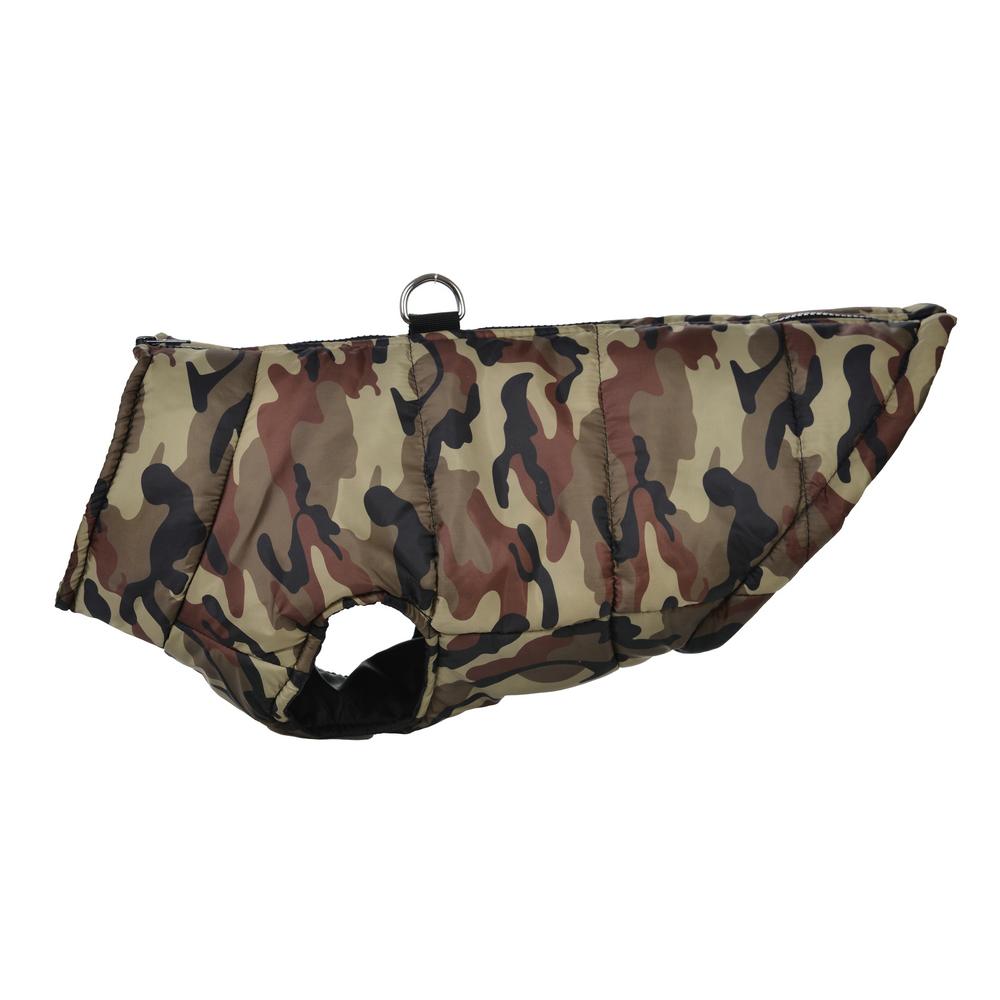 Теплая одежда для собак средних и больших пород, зимняя ветрозащитная куртка с D-образным кольцом для домашних животных, камуфляжная куртка для лабрадора, золотистого ретривера