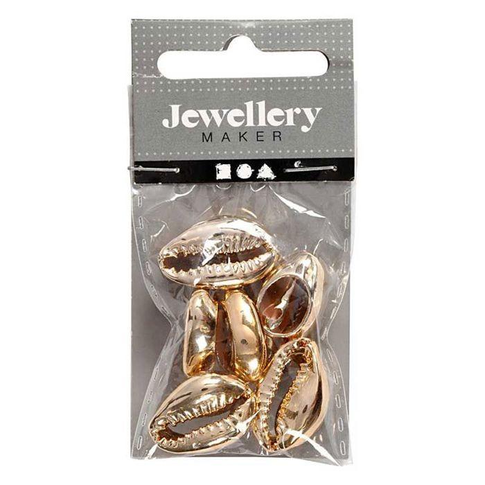 Breloque intercalaire - Doré - Coquillage - 6 pcs - Qualité supérieure - Création de bijoux
