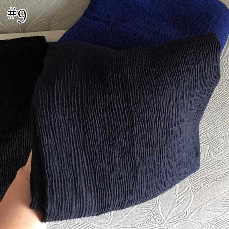 New Crinkle Cotton Scarf Head Hijab Wrap Solid Women Plain Shawls Foulard Femme Lady Headband Muslim Hijabs Store