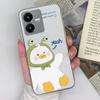 Прозрачный чехол для телефона для Vivo Y36 Y22S Y33 Y35 Y37 Y27 Милый утиный узор Мягкий силикон Высокое качество Устойчивый к царапинам Защитный чехол для Vivo Чехлы
