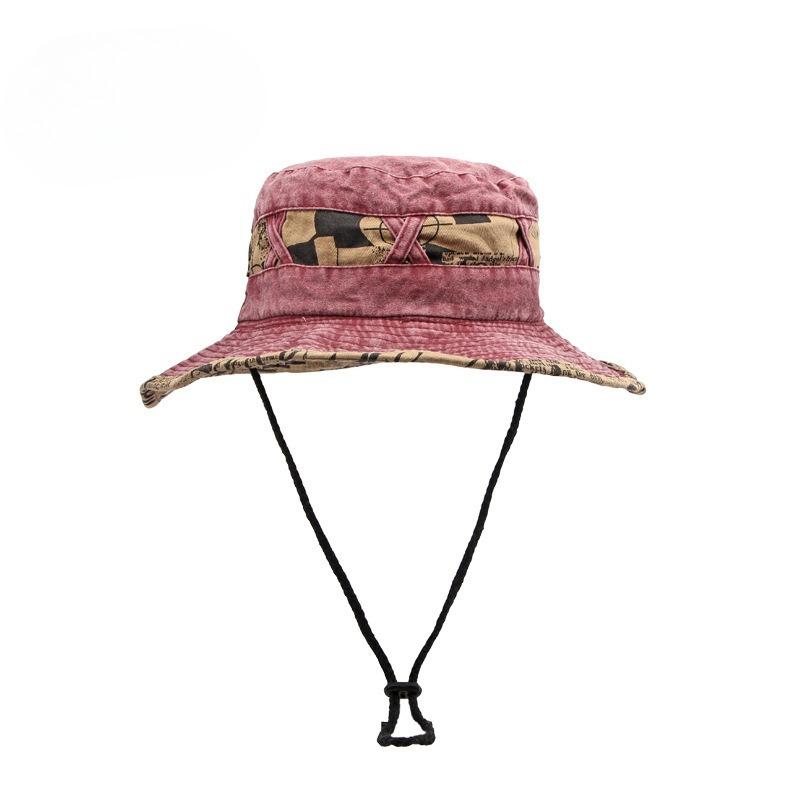 Унисекс washed cotton bucket hat летняя весенняя шляпа-ведро с широкими полями солнцезащитная шляпа для рыбалки походов на открытом воздухе с защитой от УФ дышащая пляжная сафари-шляпа с шнурком для подбородка